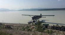 Loading gear at Beluga Lake. (credit: S.Tewksbury)