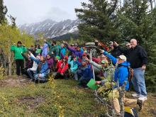 Showing plate movement direction at a PBO station in Alaska. 